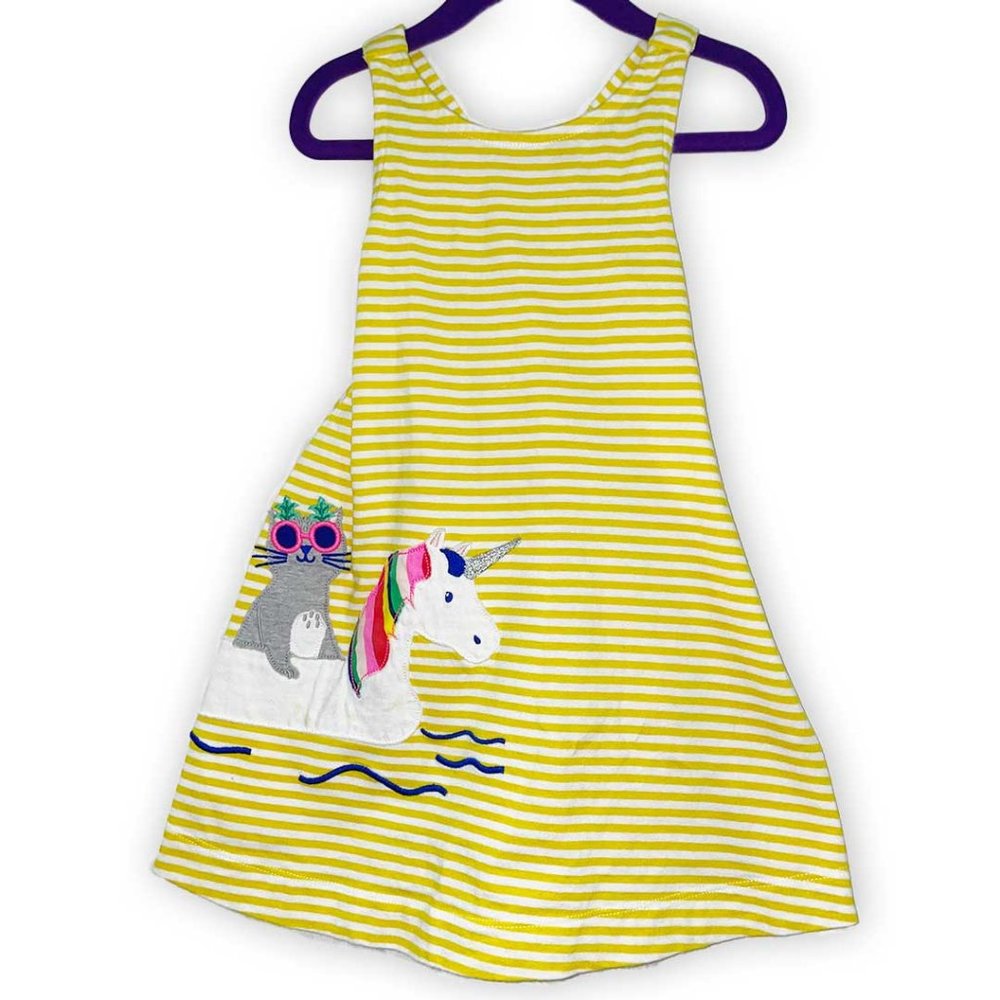 Mini Boden 2T Appliqué Summer Dress